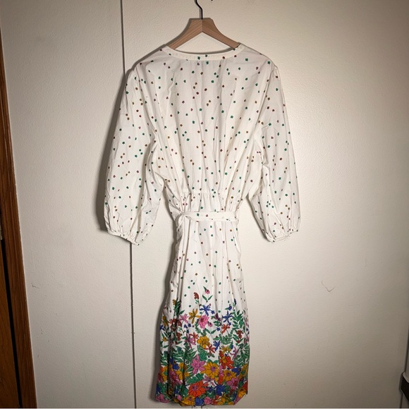 TALBOTS Poplin Shirtdress in Blissful Floral Easter plus size cotton dress 22W - Picture 7 of 7